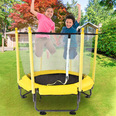 50In Kids Trampoline With Enclosure Net Jumping Mat And Spring Cover Padding